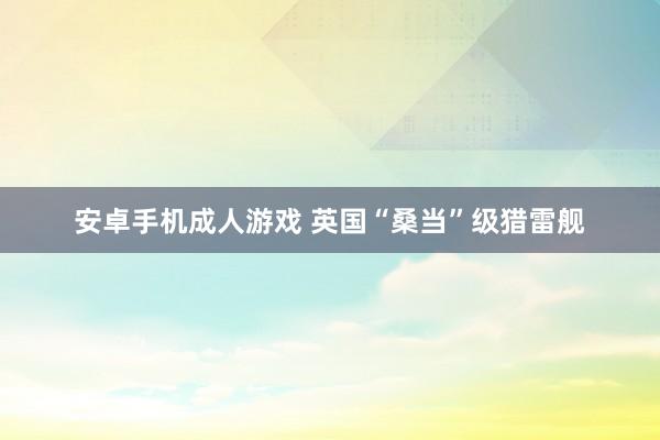 安卓手机成人游戏 英国“桑当”级猎雷舰