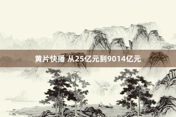 黄片快播 从25亿元到9014亿元