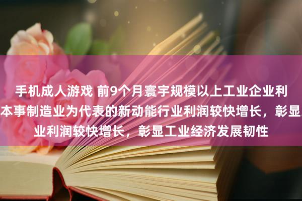 手机成人游戏 前9个月寰宇规模以上工业企业利润超5万亿元 以高本事制造业为代表的新动能行业利润较快增长，彰显工业经济发展韧性