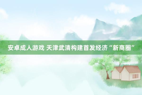 安卓成人游戏 天津武清构建首发经济“新商圈”