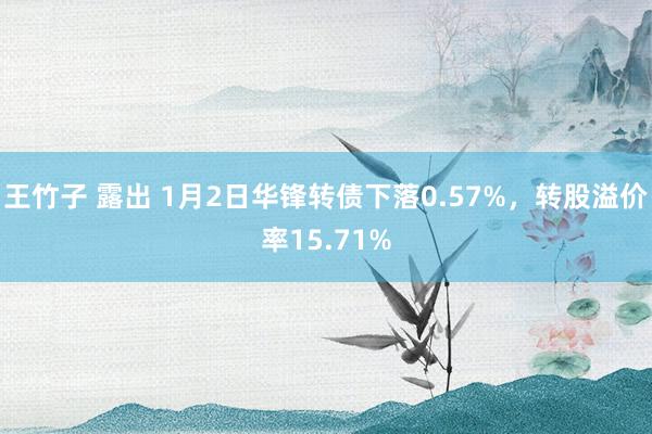 王竹子 露出 1月2日华锋转债下落0.57%，转股溢价率15.71%